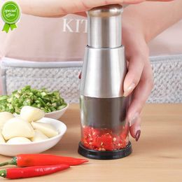 New stainless steel manual onion shredder multifunctional press pumpkin cutter LGUMES kitchen accessories