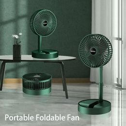 New Portable Fan Foldable Retractable Small Fan USB Rechargeable Home Low Noise Mini Electric Fan 180 ° Adjustment 3 Speed