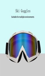 Ski Goggles Winter Motorbike Snow Sports CrossCountry Snowmobile Goggle Sunglasses AntiFog UV Men Interchangeable Lens Glasses5862222