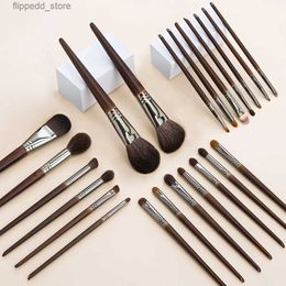 Makeup Brushes OVW 15/22 pcs Set Kit Makeup Brushes Soft Natural Goat Hair Cosmetic Beauty Brush Tools Q231110