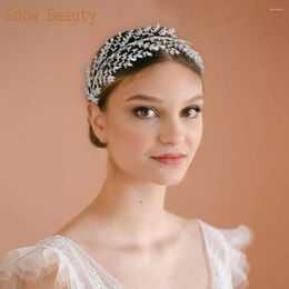 Hair Clips A01 Rhinestone Bridal Headpiece Pageant Headdresses Jewelry Luxury Wedding Headwear Crystal Bridesmaid Girl Ornament