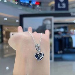 Pandoras necklace Beautiful Ocean Heart Necklace New Product Donut Ice Cream Lollipop Necklace Star Ocean Star Clavicle Chain pandoras box charms necklace