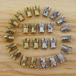 Charms 20 Pieces Tibetan Silver/Gold Colour 3D Crown For DIY Bracelet Necklace Earrings Jewellery Making Accessories