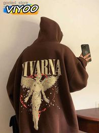 Men's Hoodies Sweatshirts Women's Pullover Winter Printed Y2K American Sweatshirts Hooded Coat Couple Korean Autumn Clothes Streetwear For Men Hoodies Q231110