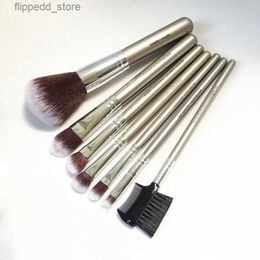 Makeup Brushes Deluxe Antibacterial Makeup Brushes Set - 7-Brushes Antibacterial Synthetic Hair kit - Beauty Cosmetics Blender Tools Q231113