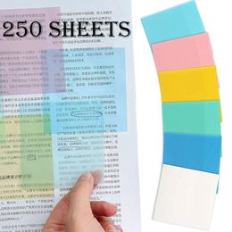 Notepads 250 waterproof transparent stickers notepads daily todo list student office stationery notes 230408