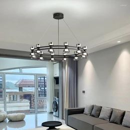 Chandeliers Modern Designer Lamps Luxury Creative Pendant Lights Copper Glass Atmosphere Living Dining Room Bedroom Hanging Fixture