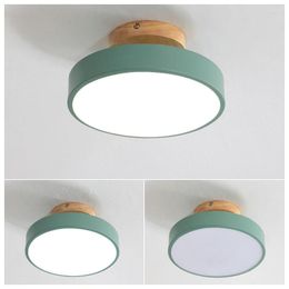 Ceiling Lights LED Hallway Lamp Nordic Lamps Acrylic Sconces 3 Colour Round Light Surface Mount Balcony Aisle