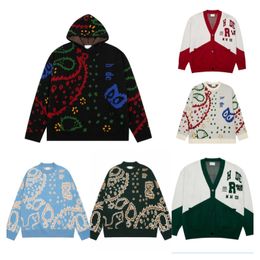 European and American Men's Sweater Designer Autumn/Winter Chest Love Jacquard Solid Color Perforated Round Neck Couple Matching Long Sleeve Basecoa S-XL6 colors