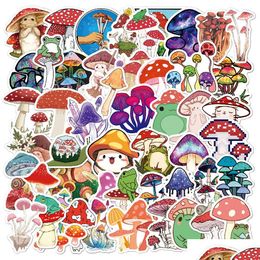 Car Stickers Waterproof 10/30/50Pcs Cartoon Mushroom Plant Iti Decals Phone Bike Skateboard Laptop Scrapbook Diary Cute Sticker Kid Dhebe