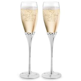 Set of 2PCS Personalised Toasting Flutes Champagne Glasses Wedding Gift Party Event Favours Anniversary Birthday Table Decor Supplies