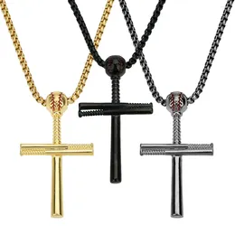 Pendant Necklaces 1pc 60cm Classic Style High Quality Gold Plated Stainless Steel Cross Necklace For Women Men Charm Jewelry Gifts