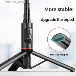 Selfie Monopods Mobile Phone Bluetooth Selfie Stick Q12 Hidden Integrated Portable And Versatile With Built-In Tripod Stand For Live Streaming Q231109