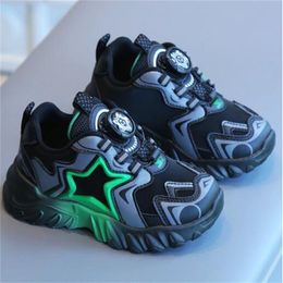 Fashion Kids Shoes Autumn Winter Childrens Sports Shoe Pu Leather Athletic Shoes Toddler Girls Boys Casual Sneakers