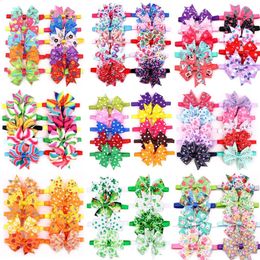 Dog Apparel 20pcs Halloween Dog Accessories Pet Cat Dog Bowtie Cute Pet Dog Party Holiday Grooming Products Christmas Bow Tie for Dogs 231109