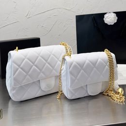 French Women Love Luxury Designer Crossbody Bag Caviar Gold Silver Hardware Adjustable Chain Vintage Versatile Classic Flip Shoulder Bag Handbag Card Holder 18 24C