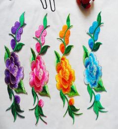 New Flower Applique Clothing Embroidery Patch Fabric Sticker Iron On Sew On Patch Craft Sewing Repair Embroidered3693819