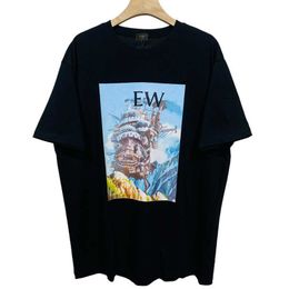 Designer women's clothing 20% off Shirt 2023 Luojia Ocean Boat Printed T-shirt Trend Half Sleeve Wear