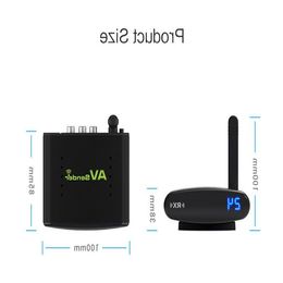 Freeshipping Hot sale New 58 GHz Wireless AV Audio Video Transmitter Receiver 200M AV Sender Audio Receiver RTE630-1 Wpqnl