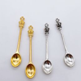 58mm ancient Mini metal Spoon Medicine Bottle Use Sniffer Snuff Powder Tobacco Micro-tuning Shovel Crown spoon