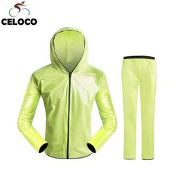 Cycling Jackets Waterproof Cycling Jersey Long Sleeve Raincoat Wind Rain Coat Windproof Bicycle Clothing Men Women Bike Jacket 231109