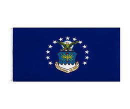 Eagle Flag Large 3x5 FT Foot USAF Military Man Cave Garage Veteran Flags Flag Banner 90*150cm Polyester with Brass Grommets Home8142285