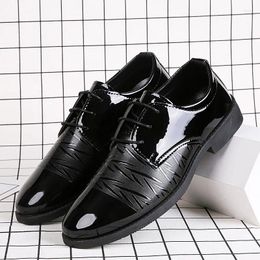 Dress Shoes Sacks For Men Casual Wedding Men's Leather Luxury Designer Office Summer Man Classic Black Crocodile Shoe Mens