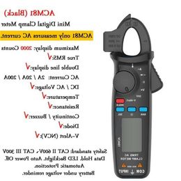 FreeShipping True RMS Clamp Meter 1mA Plier Ammeter Professional Car repair Digital Multimeter DC AC Current Volt Temp Capacitor Tester Kxph