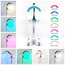 Factory Led Pdt Bio Light Therapy Acne Treatment 7 Colours Red LED Light Therapy Facial Caring Machine For Face And Body 275pcs ledLamps