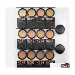 Face Powder Designer Makeup 15G Nc Colour Compress Poudre Plus Foundation Natural Whitening Firm Brighten Luxury Make Up Contour Drop Dh21U