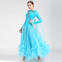 Stage Wear Standard Ballroom Dress Woman Modern Dance Costume Rumba Dresses For Dancing Tango Viennese Waltz