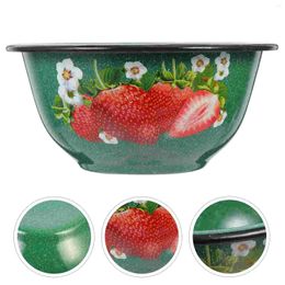 Bowls Thickened Enamel Bowl Household Soup Container Lunch Accessory Ramen Reusable Noodle Delicate Ceramic Serving Tray