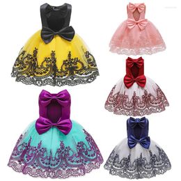 Girl Dresses Christmas Girls Dress 2023 Children Easter Carniva Tutu Wedding Kids For Vestidos Party Princess Bow Baby