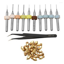 Decorative Figurines 3D Printer Nozzle Kit 8 Extruder Nozzles Copper Print Head With Cleaning Drill Bits For Creality CR-10 Ender