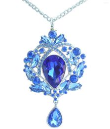 Pendant Necklaces Gorgeous Teardrop Necklace Rhinestone Crystal NL04082