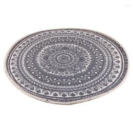 Carpets 2X Round Rugs Bedroom Bohemian Mandala Circle Suitable For Family Living Room Coffee