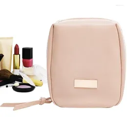 Storage Boxes Portable Make Up Bag Waterproof PU Cosmetic With Zip Travel Toiletry Large Capacity