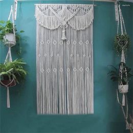 Tapestries Nordic Handwoven Macrame Curtain Wall Hanging Bohemian Tapestry For Boho Decoration Elegant Pendant Tassel Wedding