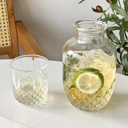 Water Bottles Kettle European Style Large Capacity Multifunctional 5.3 X 14cm Home Room Kitchen Supplies Tumbler Carafe With Glass Cup