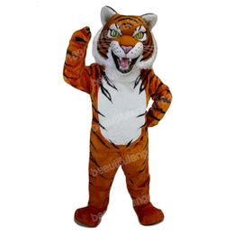 Halloween Brown Tiger Mascot Costumes High Quality Cartoon Theme Character Carnival Unisex Adults Size Outfit Christmas Party Outfit Suit For Men Women