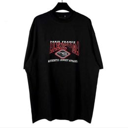 Womens Designer t shirt Shirt High Edition Rock Bat Series Embroidery Letter Wash Old Sleeve T-shirt