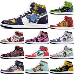 New diy classics Customised shoes sports basketball shoes 1s men women antiskid damping anime fashion cool Customised figure sneakers 502014