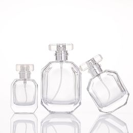 30/50/100ml Glass Perfume Bottle With Spray Empty Atomizer Refillable Bottles Bayonet Portable Makeup Split Bottle 2994