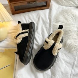 Boots Bebealy Winter Snow for Women Fashion Thick Sole Cotton Warm Furry Shoes Home Indoor Plush Nonslip Cosy Boot 231110