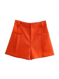 Women's Shorts Home>Product Center>Women's Office Red Shorts>Summer High Waist Pockets>Solid Color Casual Women's Shorts 230410