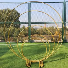 Party Decoration Wrought Iron Wedding Round Backdrop Arch Stand Birthday DIY Props Balloon Circle Outdoor Background Frame