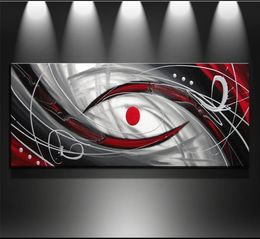 Handmade art black red large modern abstract oil paintings canvas sets for living room 1 pcsset7857824