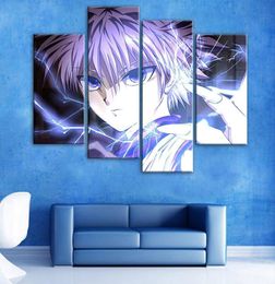 4pcsset Unframed Hunter Kirua Cool Flash Poster Print On Canvas Wall Art Picture For Home and Living Room Decor3659183