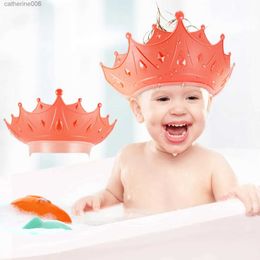 Shower Caps Baby Swim Shower Cap Bath Shampoo Adjustable Eye Protection Head Water Cover Baby Care Wash Hair Shower Cap For 0-6 Years KidsL231110