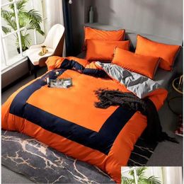 Bedding Sets Cotton Queen Size Adt Designer Quilt Er Pillow Cases Sheet Duvet Drop Delivery Home Garden Textiles Supplies Otrbp